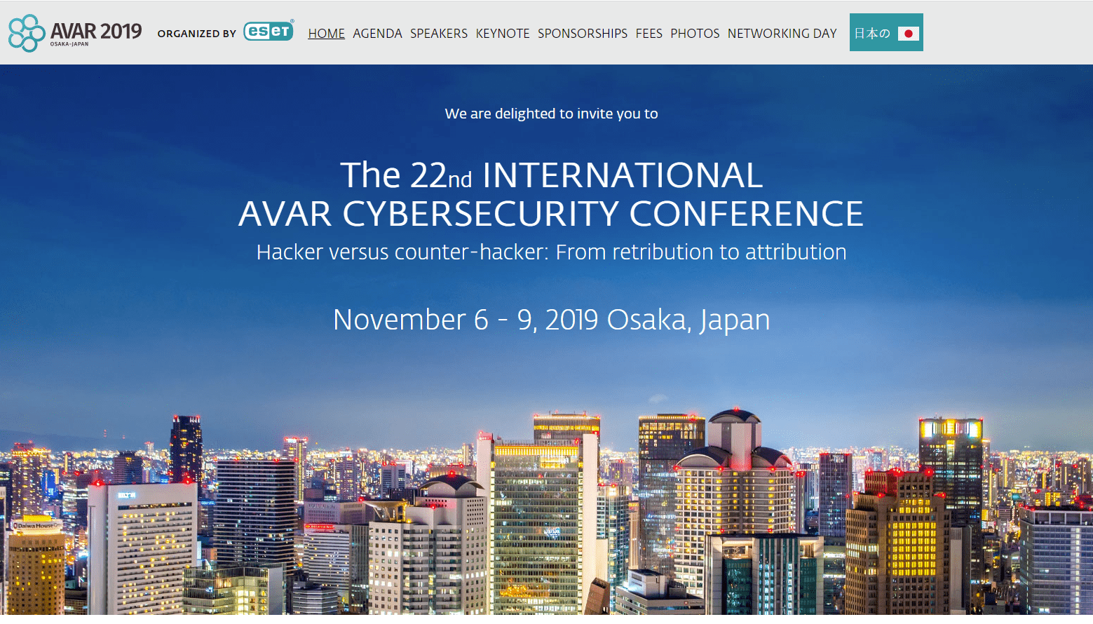 AVAR 2019 organized by ESET